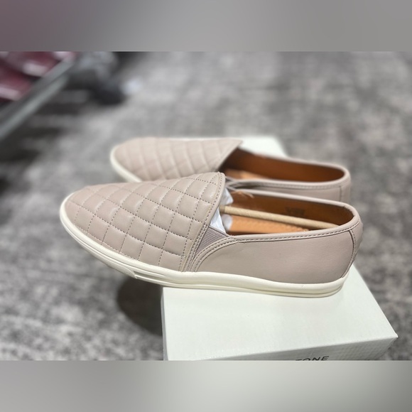 Sun + Stone Womens Mariam2 Quilted Flat Loafers Slip on Sneaker Taupe 7.5M/8M - Picture 10 of 14